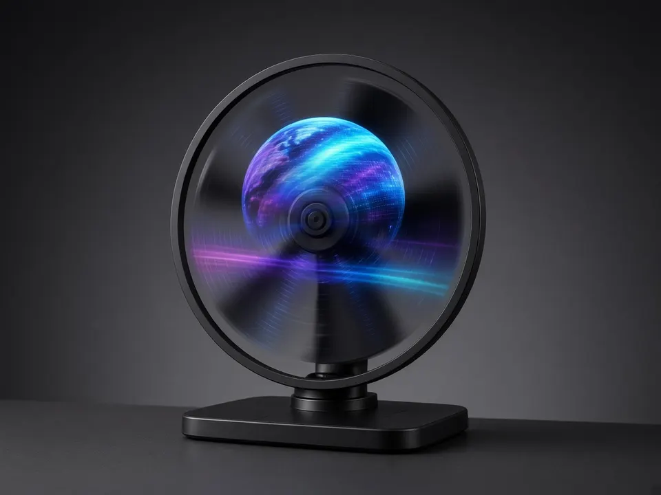 3D 全息扇顯示屏